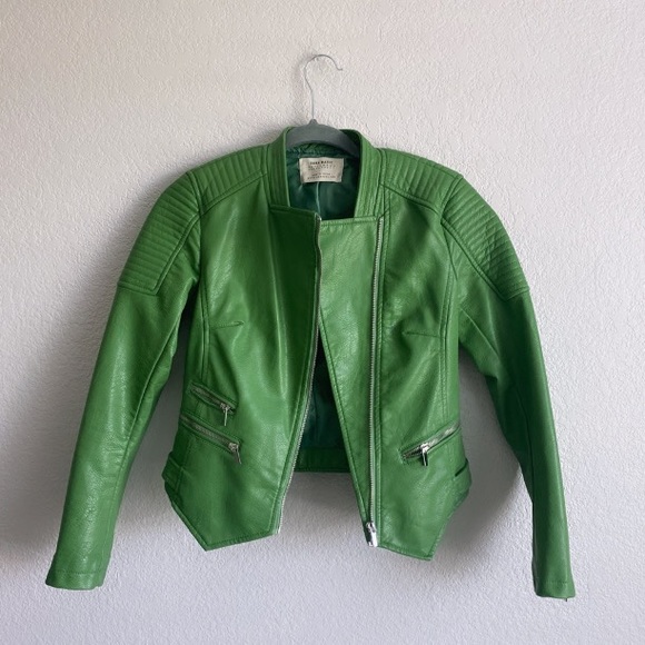 ZARA faux leather Moto Jacket - Picture 3 of 8